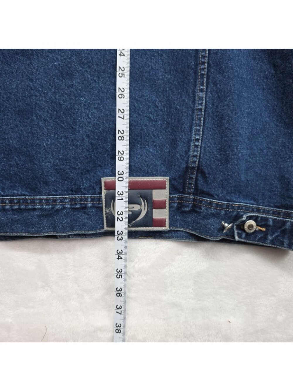 VTG Phat Farm Blue Denim Jacket Mens XXXL Hip Hop Streetwear Bull Embroidery Y2K - Picture 11 of 14